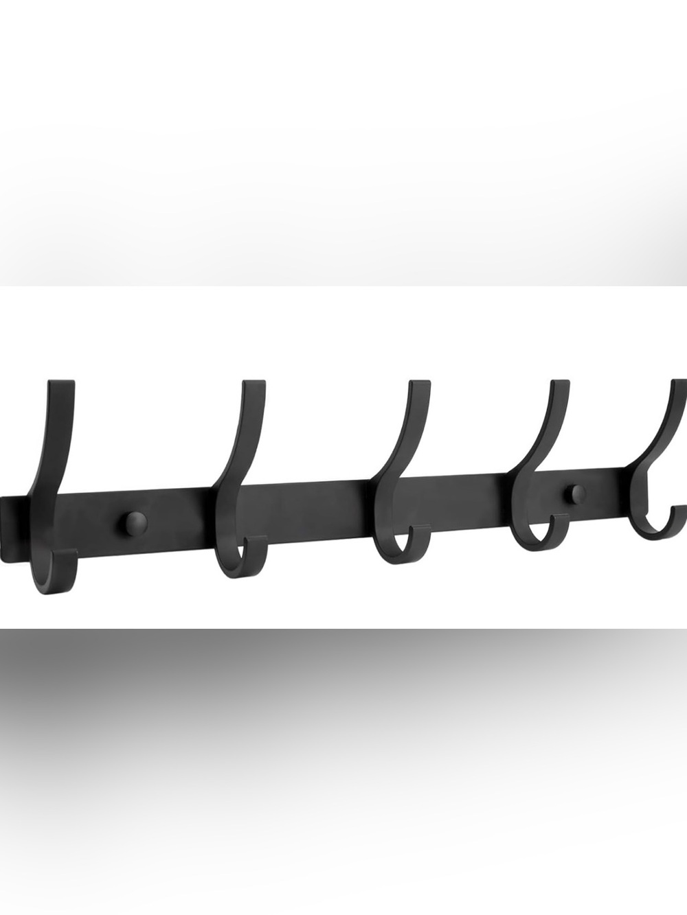 Optish Coat Hooks Set of 2 Racks-Black - NIB